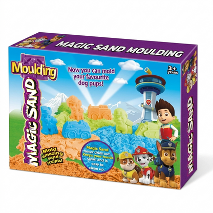 Kinetic Sand Set — Mess-Free Sensory Play Kit for Kids with Moulds