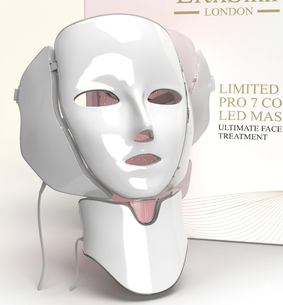 LED Light Therapy Face Mask — 7 Colour Modes for Anti-Aging & Acne Treatment