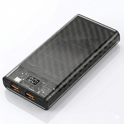 Slim Portable Power Bank — 10000mAh Fast Charging with Dual USB & Type-C