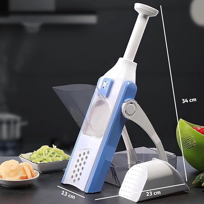 Adjustable Vegetable Slicer & Mandoline Cutter — 5-Blade Professional Grater