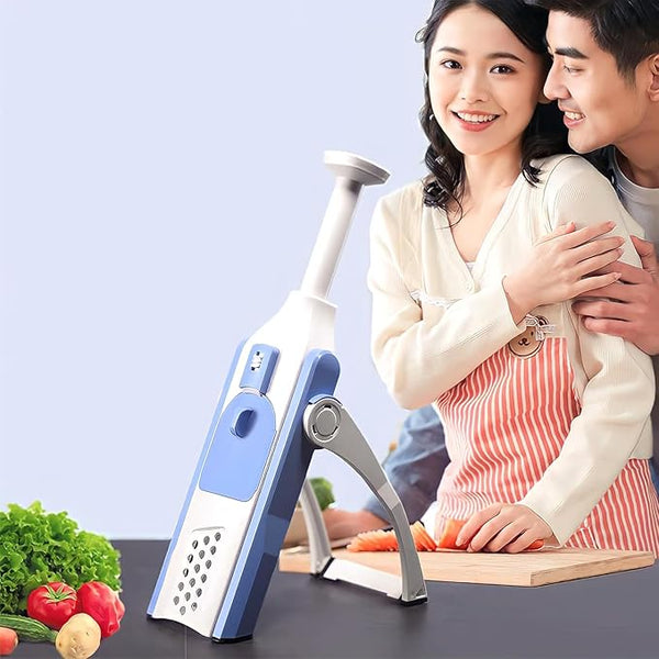 Adjustable Vegetable Slicer & Mandoline Cutter — 5-Blade Professional Grater