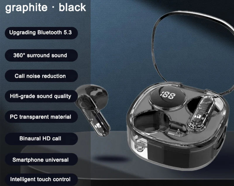 Wireless Earbuds — Bluetooth 5.3 with Noise Cancellation & 30Hr Battery