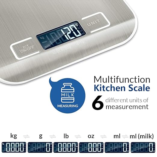 Digital Kitchen Scale — Precise 5kg Capacity with Tare Function