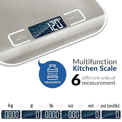 Digital Kitchen Scale — Precise 5kg Capacity with Tare Function