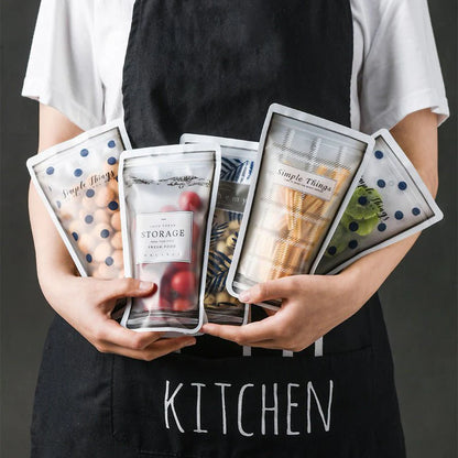 Reusable Silicone Food Storage Bags — Leak-Proof & Freezer Safe Set of 4