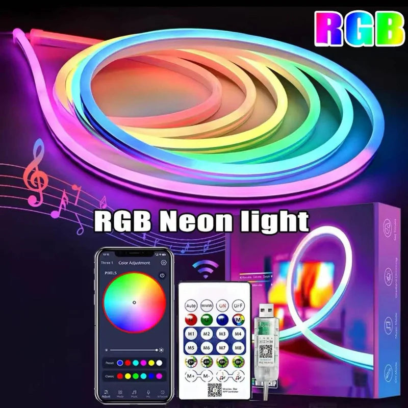 Smart LED Strip Lights — RGB Color Changing with Remote