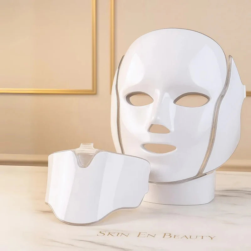 LED Light Therapy Face Mask — 7 Colour Modes for Anti-Aging & Acne Treatment