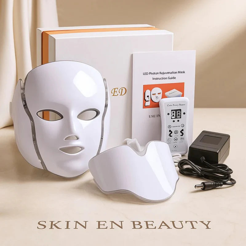 LED Light Therapy Face Mask — 7 Colour Modes for Anti-Aging & Acne Treatment