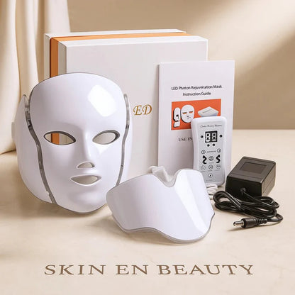 LED Light Therapy Face Mask — 7 Colour Modes for Anti-Aging & Acne Treatment