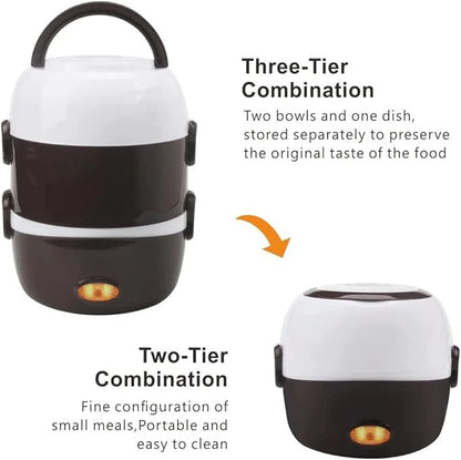 Portable Electric Lunch Box — Self-Heating Food Warmer for Office & Travel