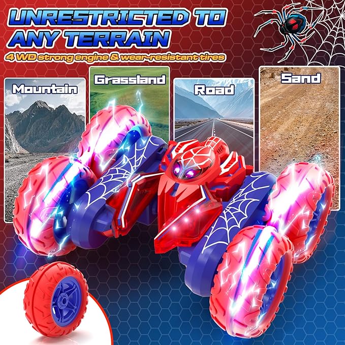 Remote Control Mini Car — High-Speed RC Stunt Car with 360° Rotation