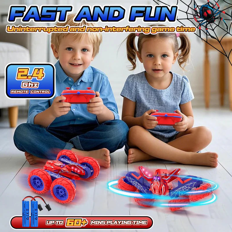 Remote Control Mini Car — High-Speed RC Stunt Car with 360° Rotation