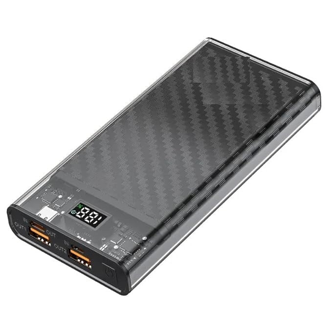 Slim Portable Power Bank — 10000mAh Fast Charging with Dual USB & Type-C